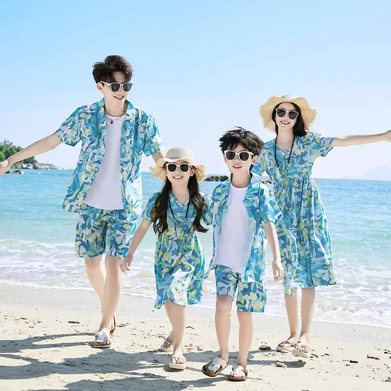 Plant Parental - Setelan Baju Ayah Anak Pakaian Liburan