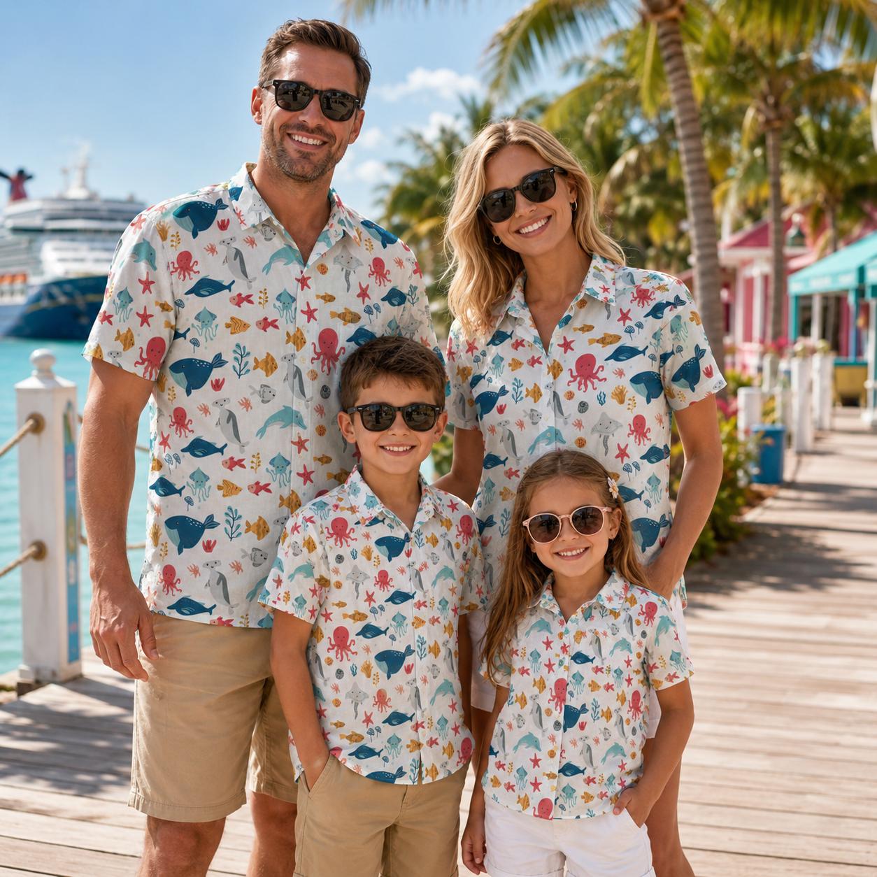 Kemeja Anak Hawaii Motif Bunga - Plant Parental ulasan dan harga