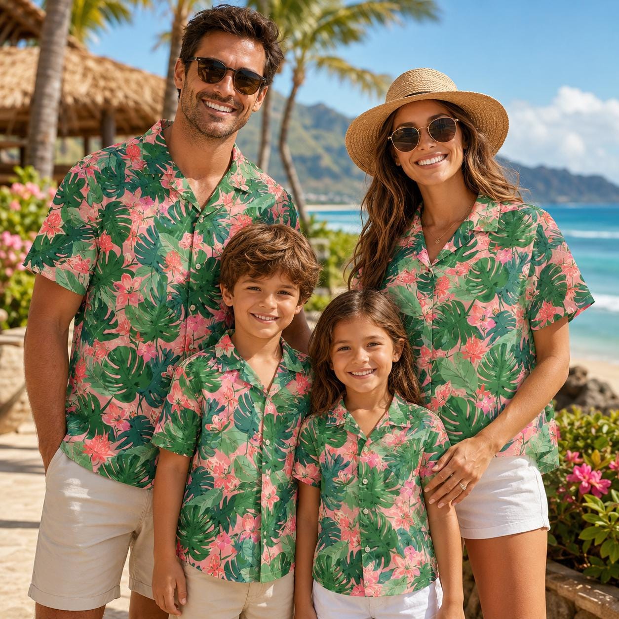 Kemeja Anak Hawaii Motif Bunga - Plant Parental ulasan dan harga
